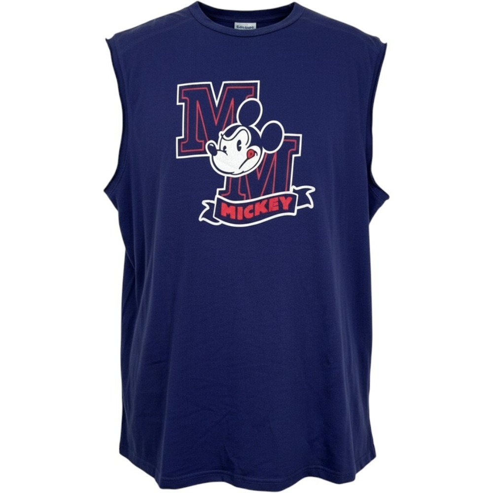 Disney Mickey Mouse Graphic Sleeveless Mens‎ XL Navy Walt Disney World NWT
